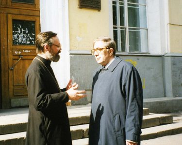 Священник Георгий Кочетков и академик Сергей Аверинцев (†2004)