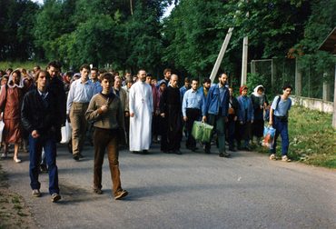 Первое паломничество Преображенского братства. Псков. Июль 1995 г.